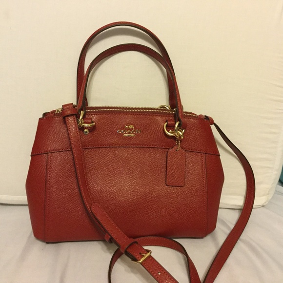 Coach Mini Brooke Carryall Leather Dark 
